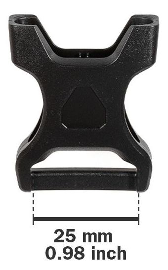 Clip d'origine Ortlieb Stealth 25 mm.