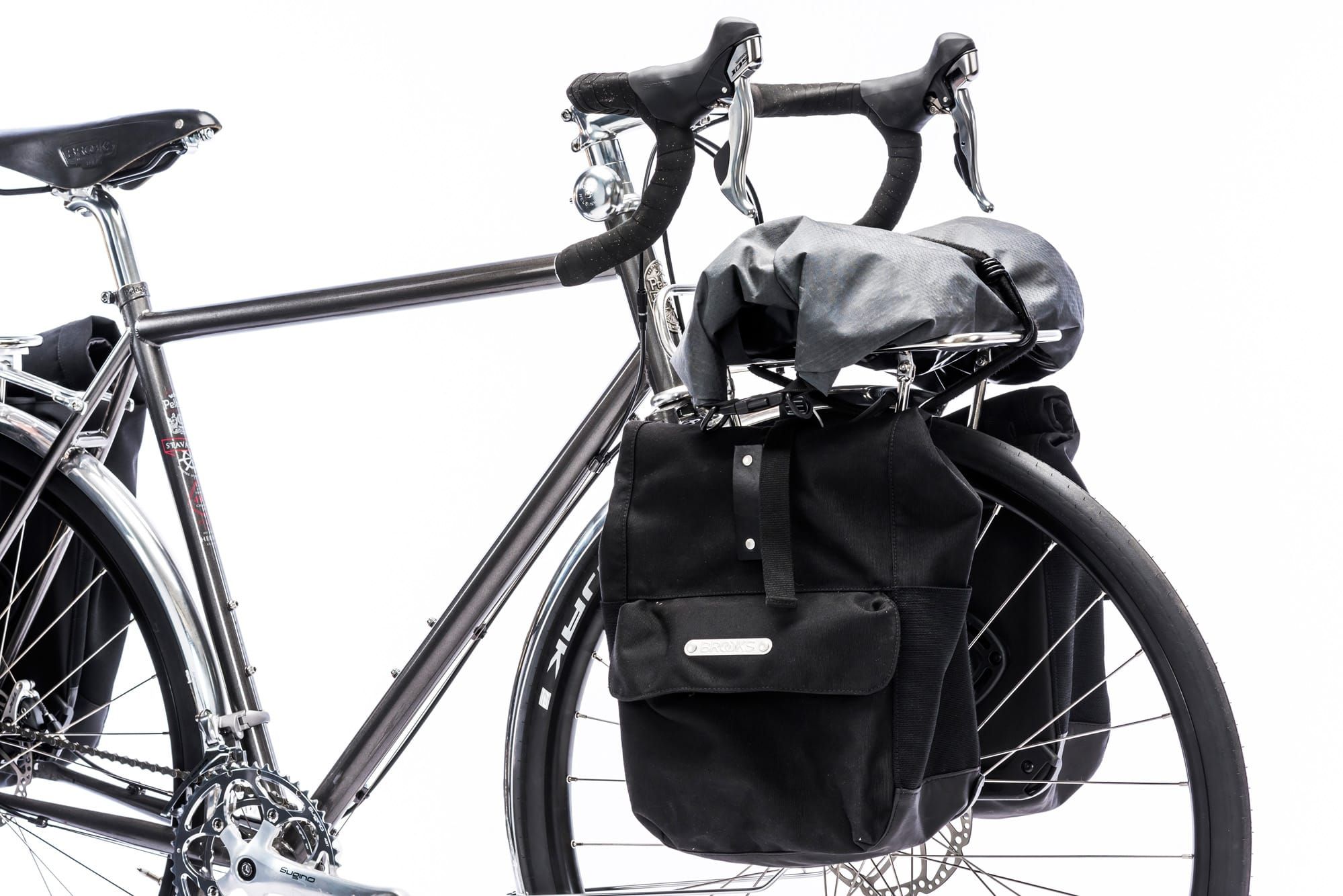 Porte-bagages avant pour vélo, porte-bagages, sacoches pratiques noires